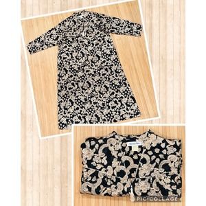 Vintage Christian Dior Women’s Long Gown Robe Black Gold Paisley Sz L Tassel Zip